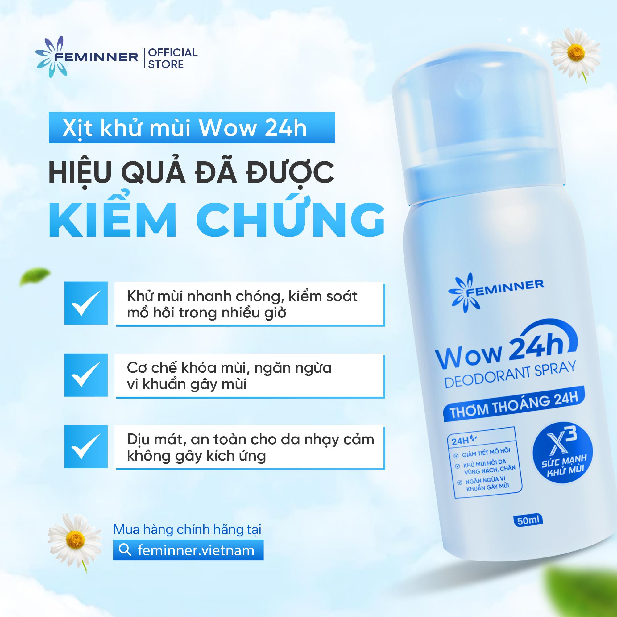 Xịt Khử Mùi Wow 24h Deodorant Spray 50ml - Ảnh 4