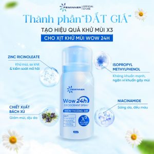 Alternative view of Xịt Khử Mùi Wow 24h Deodorant Spray 50ml
