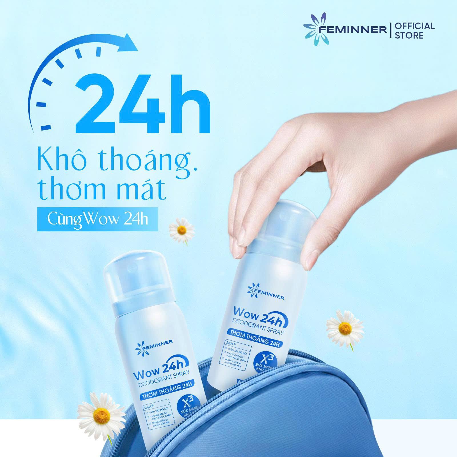Xịt Khử Mùi Wow 24h Deodorant Spray 50ml - Ảnh 5