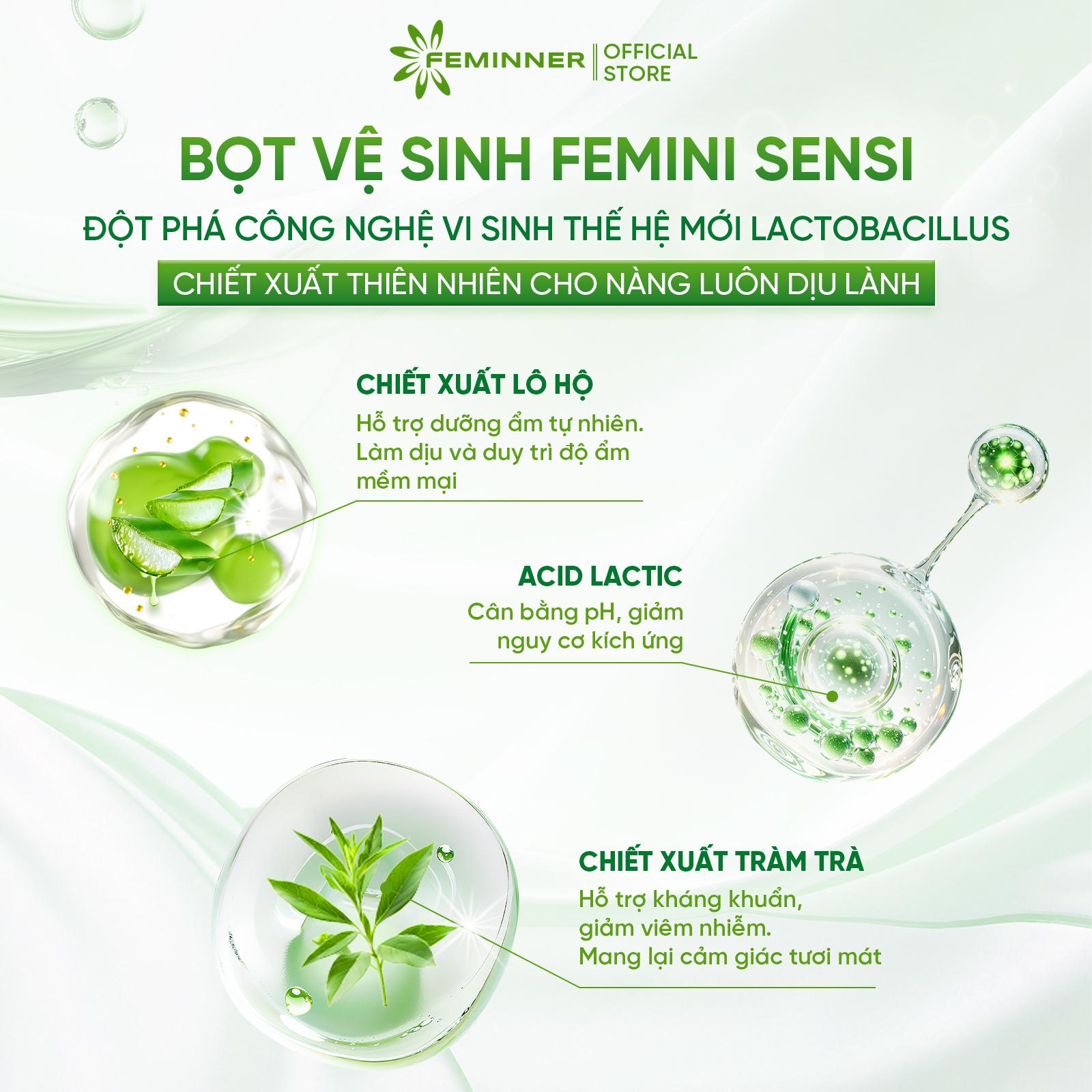 Bọt Vệ Sinh Phụ Nữ Femini Sensi 100ml - Ảnh 3